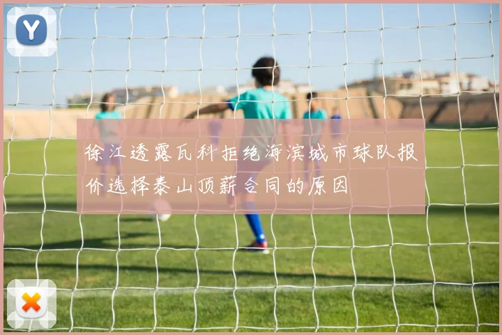 徐江透露瓦科拒绝海滨城市球队报价选择泰山顶薪合同的原因